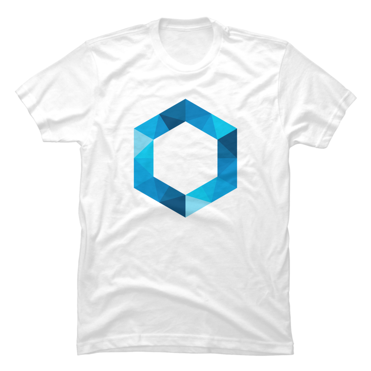 blue hexagon shirt